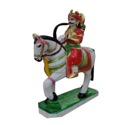 Veer Tejaji Marble Statue 39inch