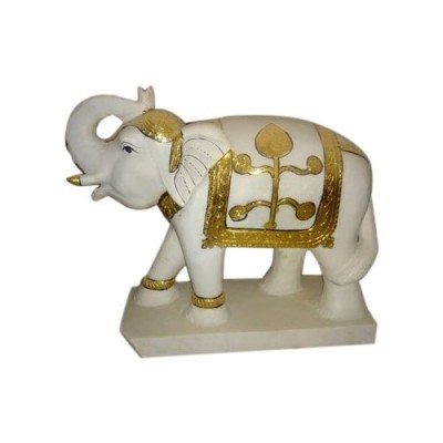 Elephant Marble Statue 18inch