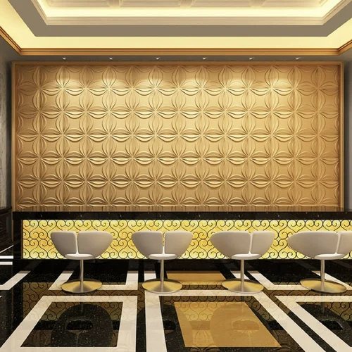 Beige Club Wooden Wall Pa..
