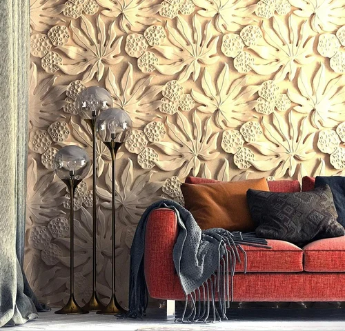 Office Beige Wooden Wall ..
