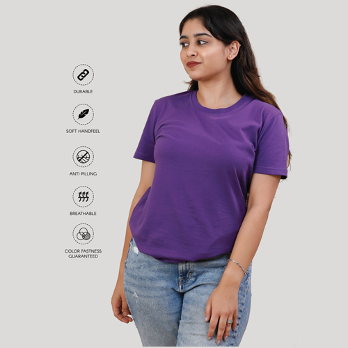 Woman Round Neck Half Sle..