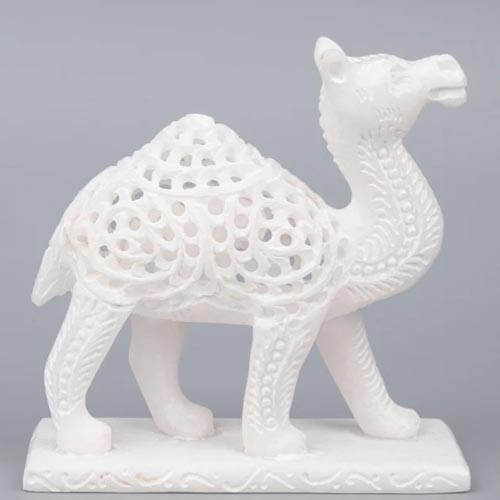 Hand Crafted White Marble..