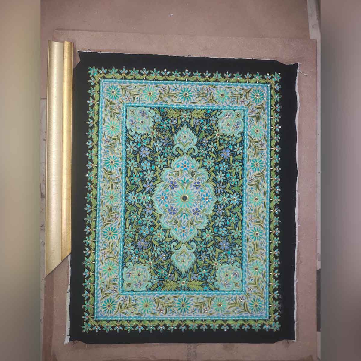 Black Cover Wuth Embroida..