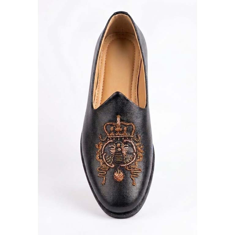 Black Leather Shoe With E..