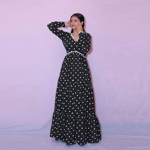 Purple Floral maxi Dress