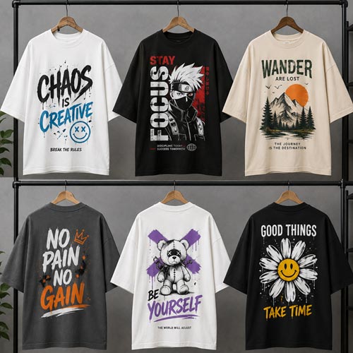 Custom Printed Oversized Tees