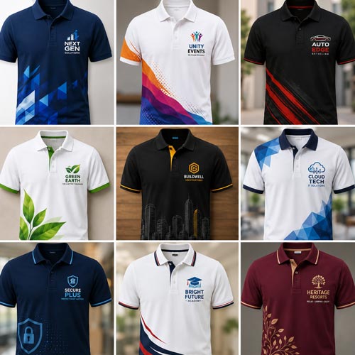 Custom Printed Polos Tees
