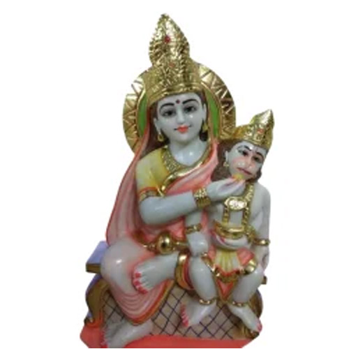3ft Anjani Mata Marble Statue