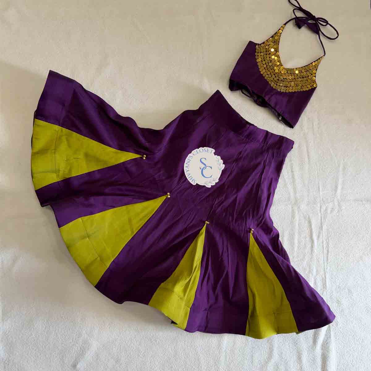 Amethyst Lime Royale Lehenga Amethyst Lime Royale Lehenga