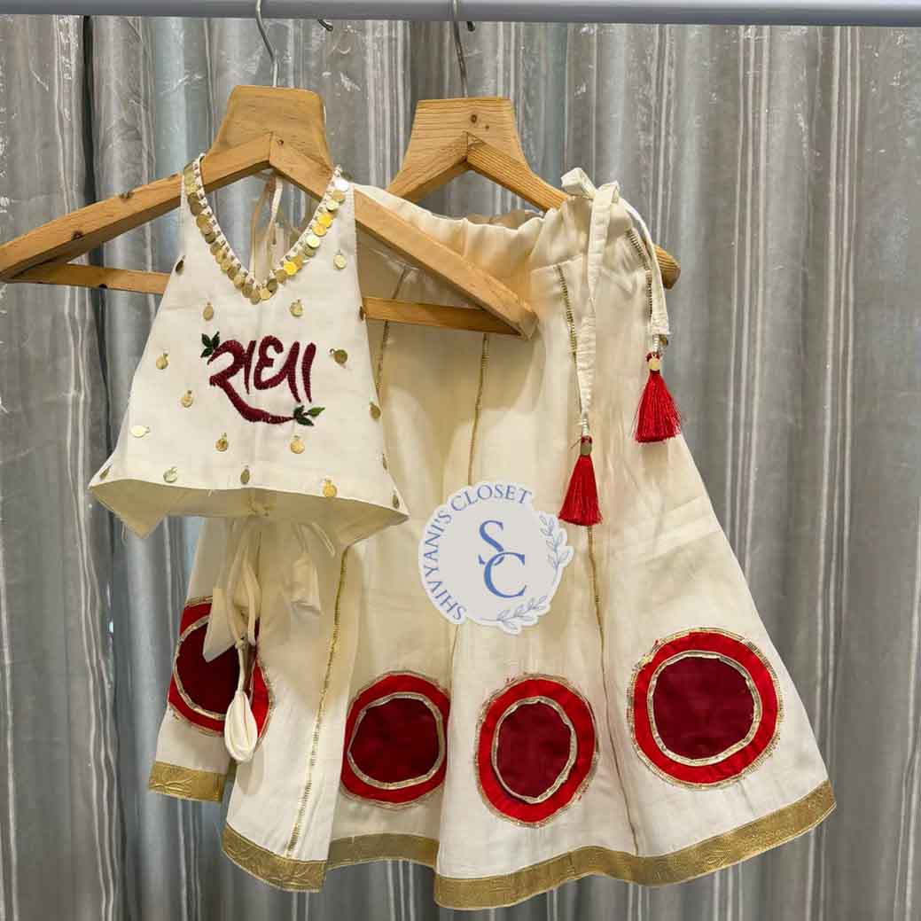 Ivory Crimson Festive Ensemble