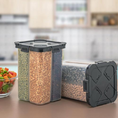 4 Section Square Container