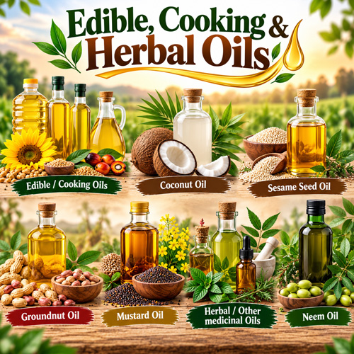 Edible, Cooking & Herbal Oils